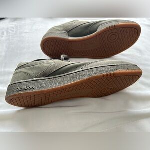 Reebok Men's Size 12 Army Green C85 Suede Sneakers